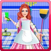 Princess Doll House Cleanup icon
