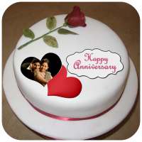 Name Photo On Anniversary Cake on 9Apps