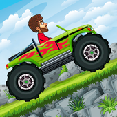 Racing Car in Hill icon