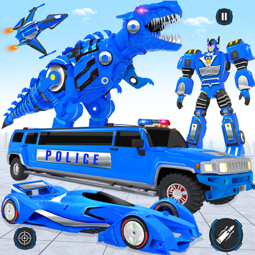 Limo kereta Dino. robot icon
