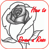 How to Draw a Rose icon