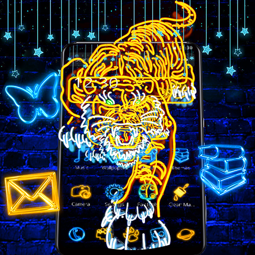 Neon Lion Launcher Theme🦁 icon