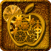 Golden Clock Live WallPaper icon