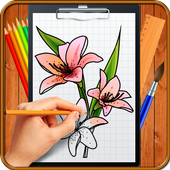 Learn How to Draw Flowers icon