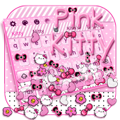 Pink Kitty Gravity Keyboard Theme icon
