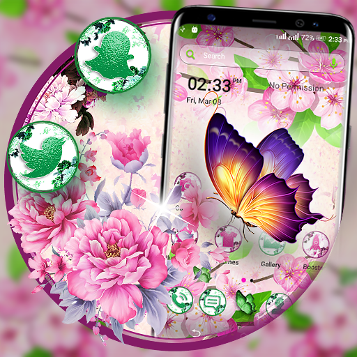 Butterfly Flower Launcher Theme icon