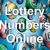 Lucky lottery numbers icon