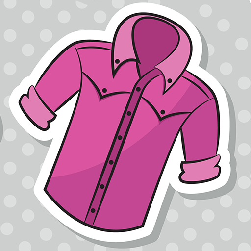 Fashion clothes shop - style dresses on sale icon