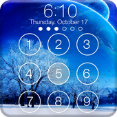 Winter Frost Snowfall Screenlock – PIN Lock Screen icon