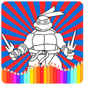 coloring ninja games icon