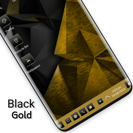 Black Gold Theme for Launcher icon