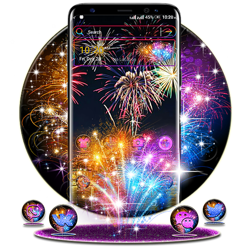 Happy New Year Launcher Theme أيقونة