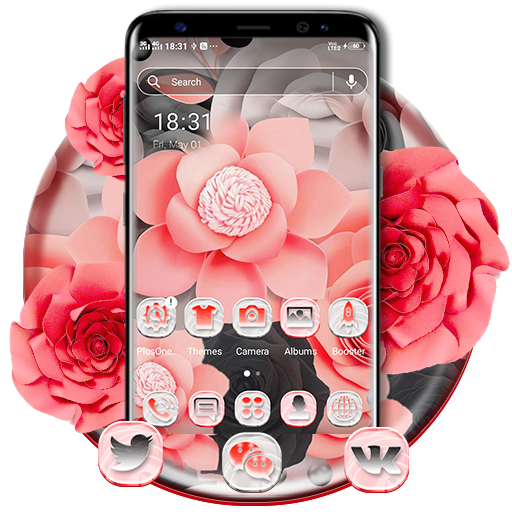 Rose Flower Beautiful Launcher Theme icon