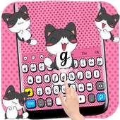 Keyboard Kitty Pink Lucu on 9Apps