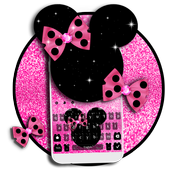 Ładny temat klawiatury Bowknot icon