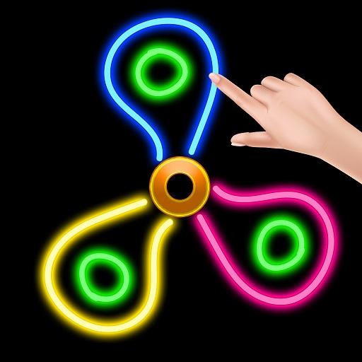 Fidget Spinner : Draw , Spin &amp; Coloring Game icon