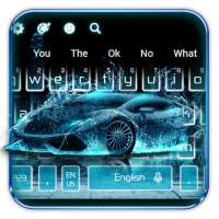 Neon Rainwater Luxury Car Keyboard Theme on 9Apps