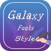 Galaxy Font Style icon