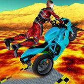Xtreme Lava Rooftop Bike Tracks Race Gt Stunts Sim icon