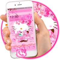 Pink Princess Kitty Launcher Theme😻 on 9Apps