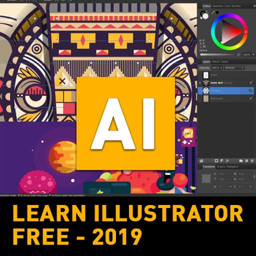 Learn Illustrator Free 2019 icon