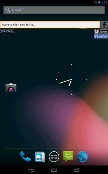 Facebook Status Update Widget screenshot 4