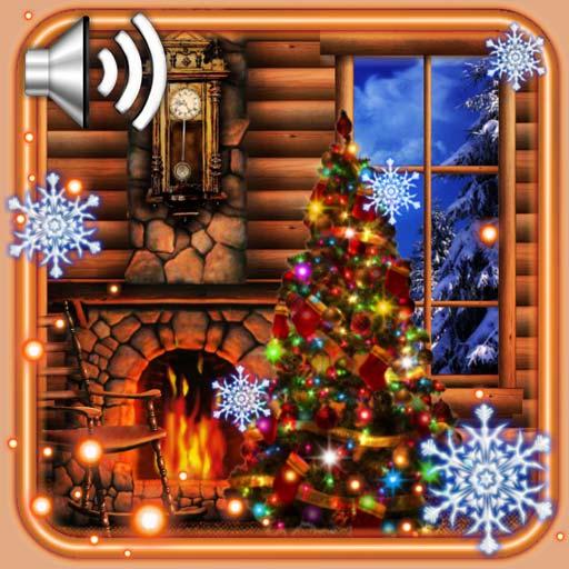 Рождество Камин Живые Обои иконка