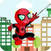 Subway spiderman run icon