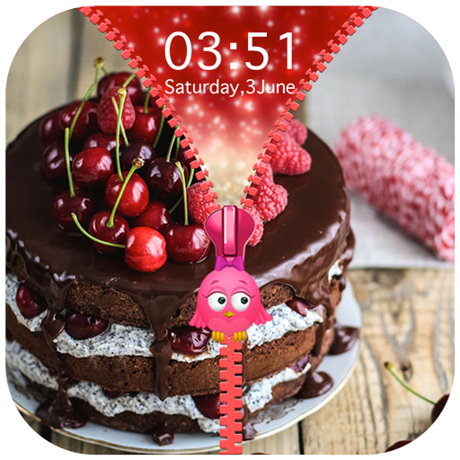 Cake Zipper Lock Screen icon