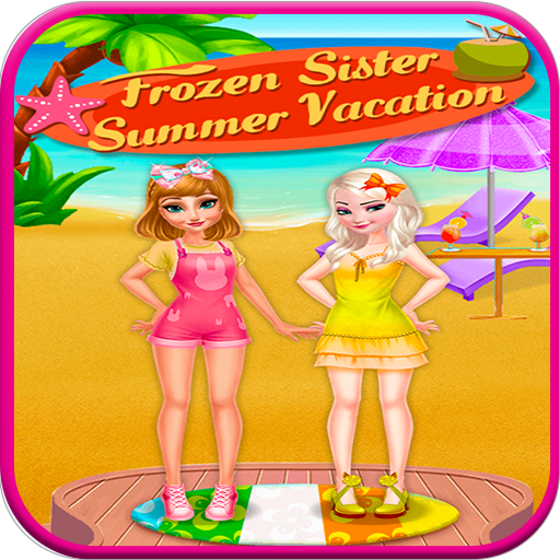 vacation on the beach municipal with swim suits icon