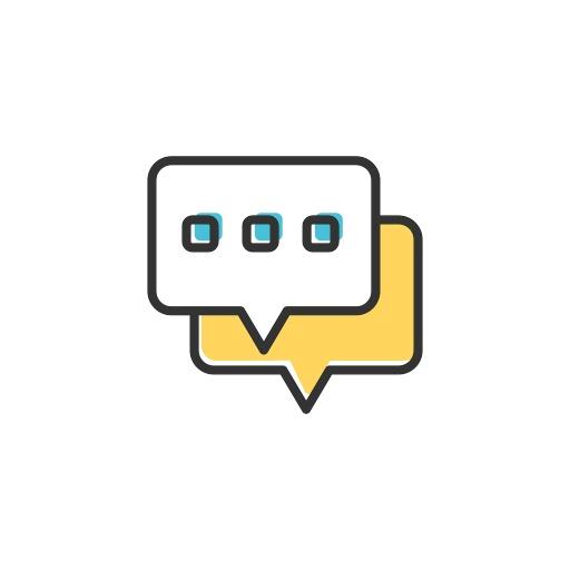 Chat virtual icon