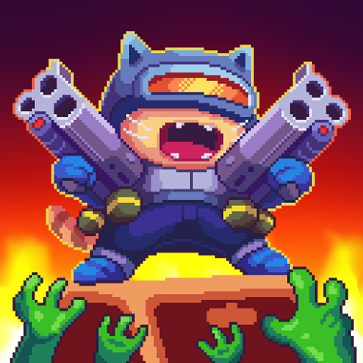 Cat Gunner: Super Zombie Shooter Pixel icon