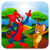 Tom run Jerry Superhero 2018 icon