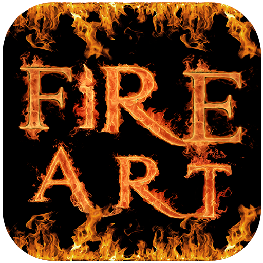 Fire Name art text maker(stylish fire effect text) icon