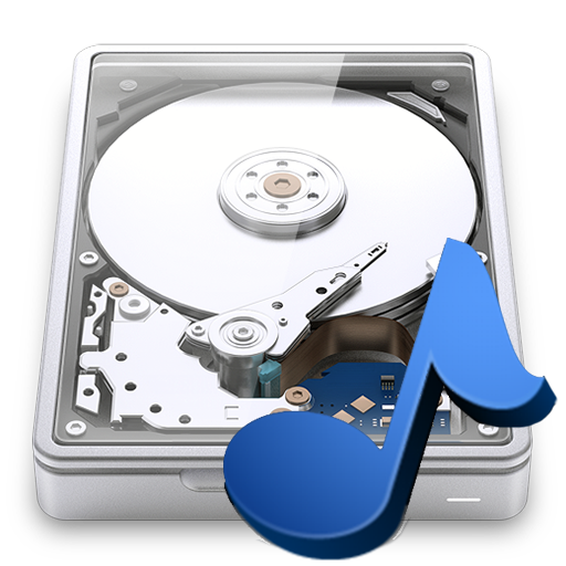 Hard drive sounds icon