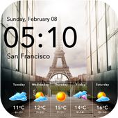 Weather &amp; Clock Widget Free icon