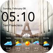 Weather & Clock Widget Free