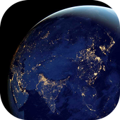 Night Earth From Space LWP icon