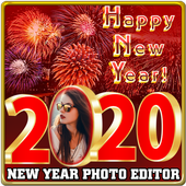 New Year Photo Editor 2020 icon
