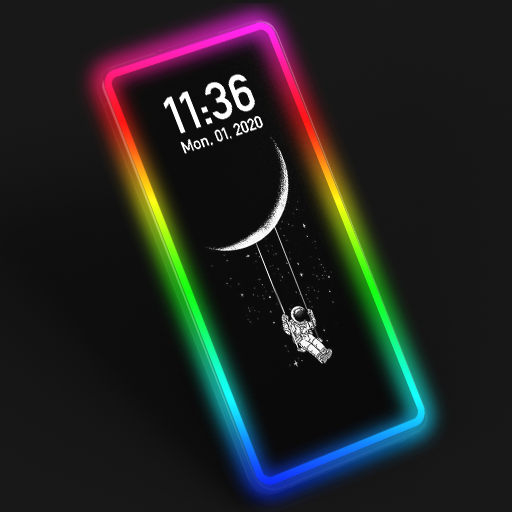 Screen Border Light Rainbow Colors Live Wallpaper icon