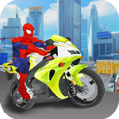 Spider Racing Moto Bike Rush SuperHeros icon