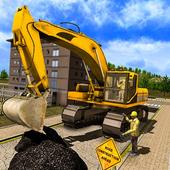 Real Road Builder Sim 2018: Construction Games icon