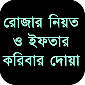 রোজার নিয়ত ও ইফতার করিবার দোয়া icon