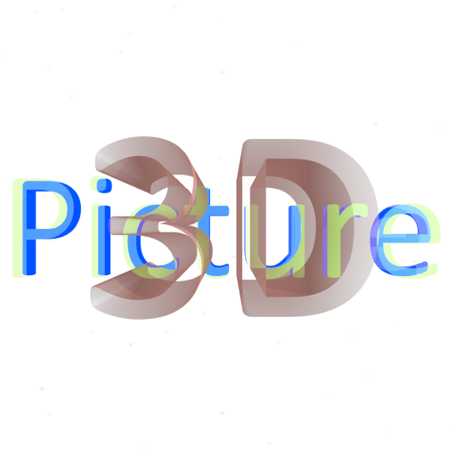 3D Picture background icon