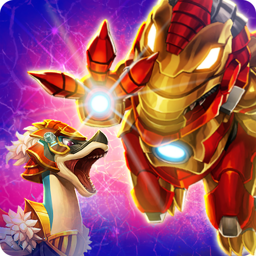 Dino War Iron T-Rex VS Brachio icon