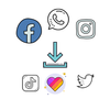 all social media video downloader ?? icon