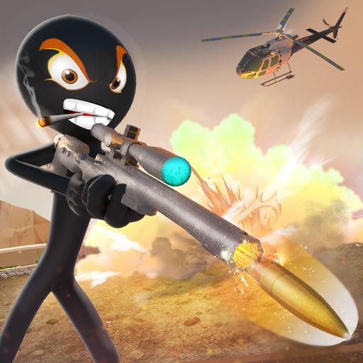 Stickman Sniper Legacy War Rope Hero Shooting icon