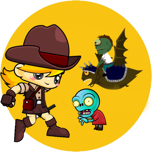 Zombie war and shooting game icon