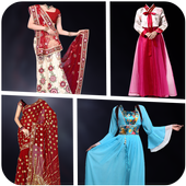 Woman Traditional Photo Suit icon