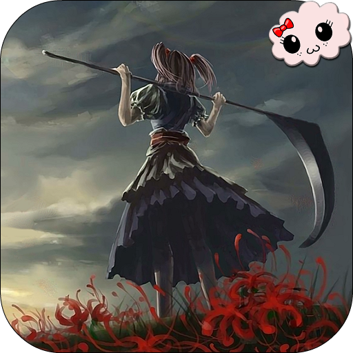 Girl With Scythe Anime LWP icon